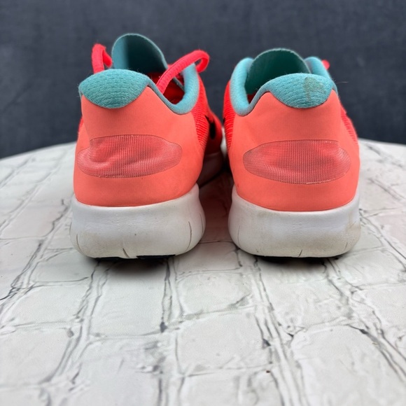 Nike Free RN 2017 (GS) Racer Pink/Black-Lava Glow Kids 7Y = Womens 8.5 - Picture 6 of 9